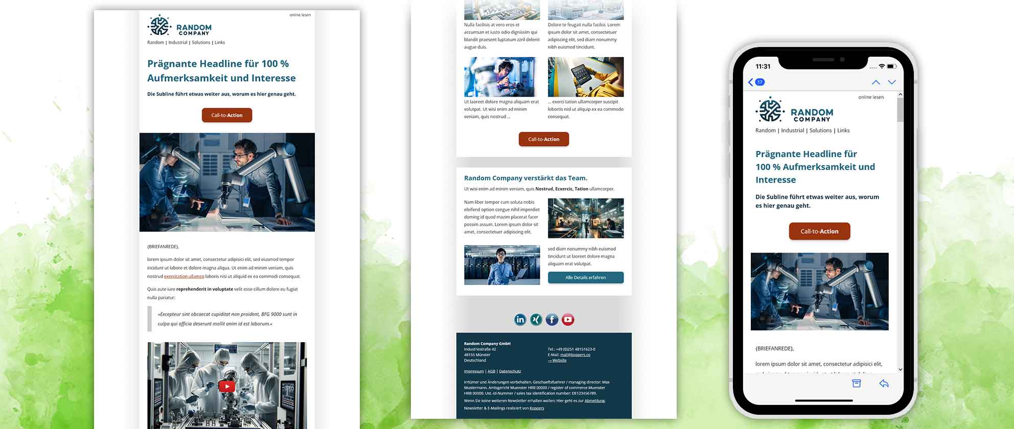 Ihr Newsletter, Ihre E-Mailings